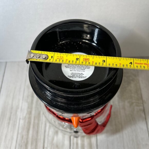 Bath & Body Works Christmas Snowman Pedestal Candle Holder 7'' Holiday Decor - Picture 5 of 5